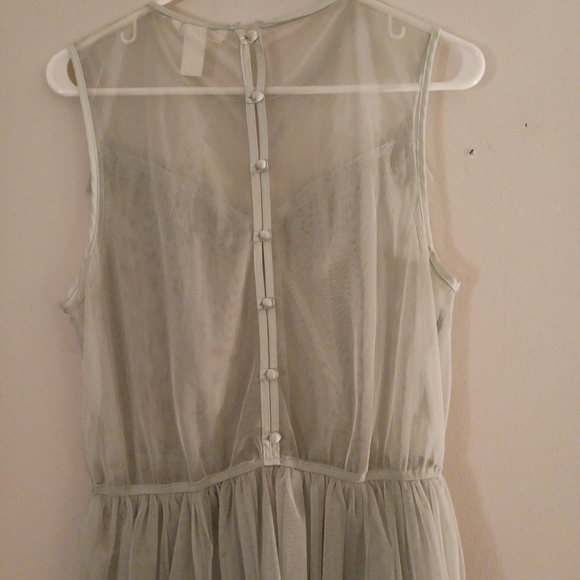 H&M mint green sheer top - Picture 2 of 3